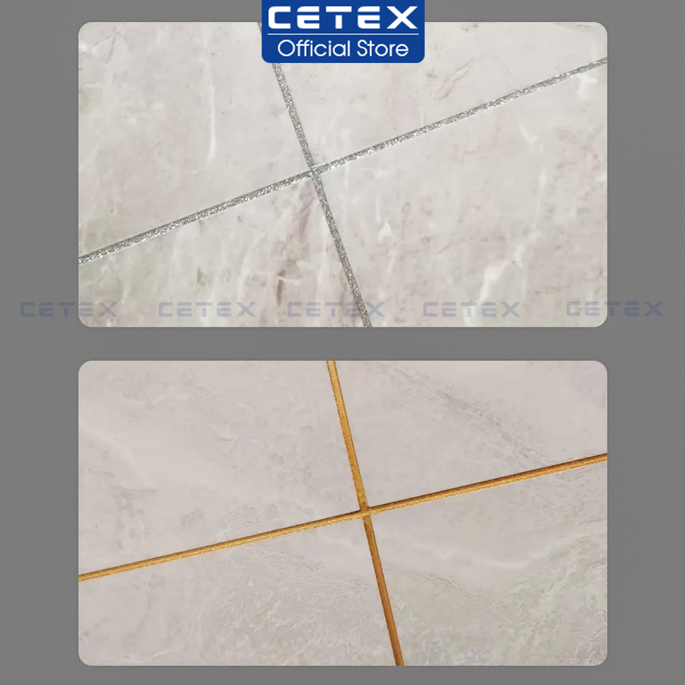 Combo keo ch&iacute;t mạch gạch, keo ch&agrave; ron 2 th&agrave;nh phần Cetex v&agrave; bộ dụng cụ thi c&ocirc;ng chống thấm