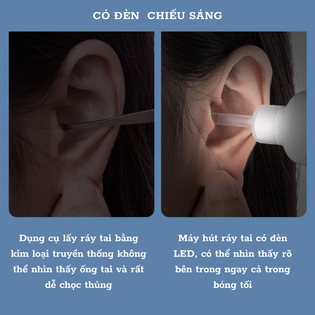 M&aacute;y h&uacute;t r&aacute;y tai đầu silicon mềm mại kh&ocirc;ng g&acirc;y tổn thương tai, độ ồn thấp, h&uacute;t cực sạch Hot
