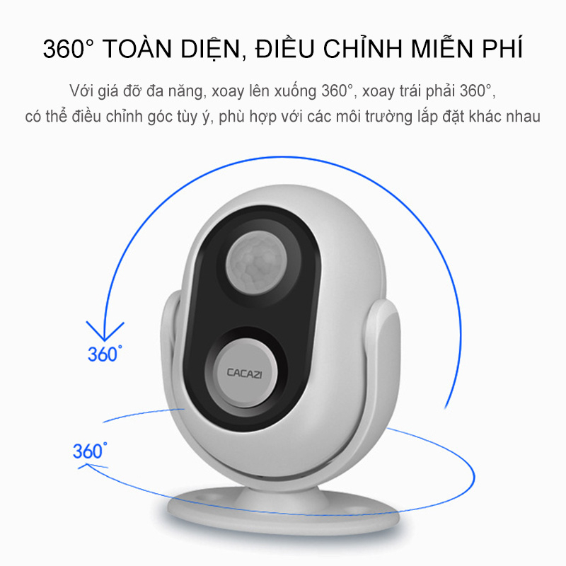 Chu&ocirc;ng b&aacute;o kh&aacute;ch hồng ngoại kh&ocirc;ng d&acirc;y Hot