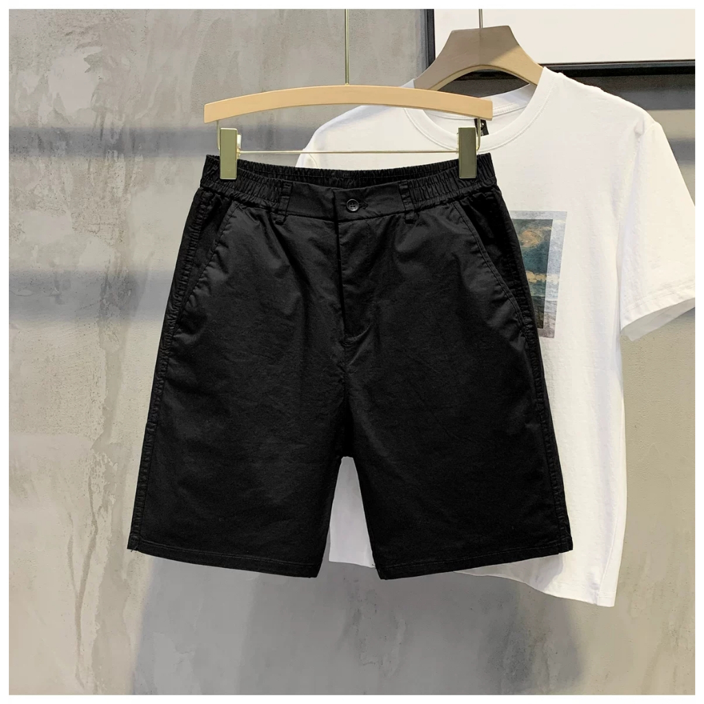 Quần short nam KAKI GI&Oacute; cạp chun pha c&uacute;c trẻ trung Hot