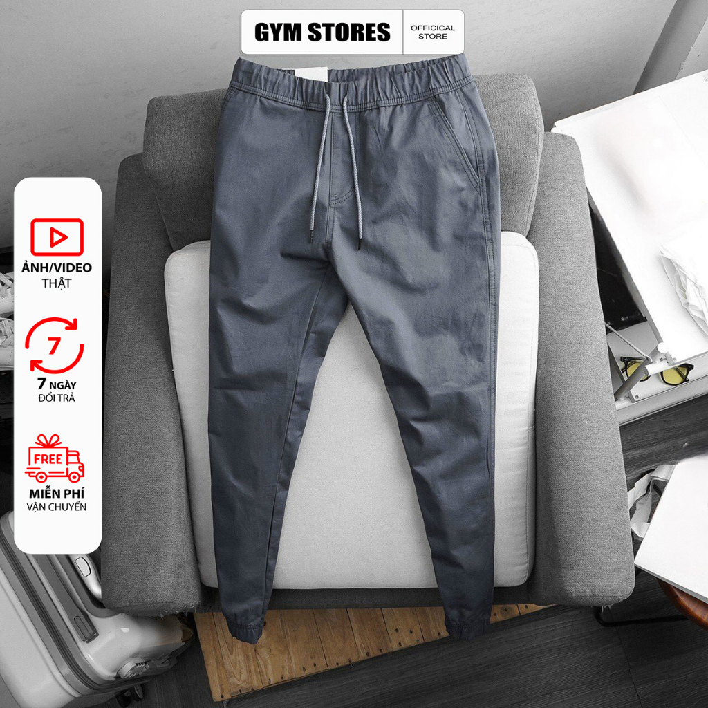 QUẦN JOGGER KAKI THỂ THAO CO GI&Atilde;N CAO CẤP GYM H&Agrave;NG XUẤT KHẨU VẢI XỊN Hot