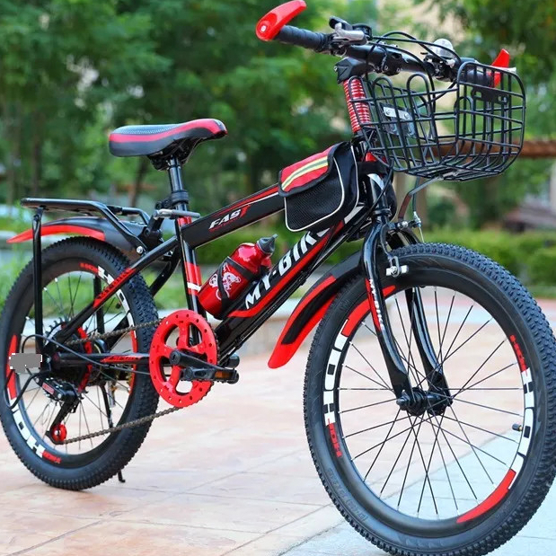 Xe đạp thể thao, địa h&igrave;nh trẻ em cao cấp 20/22/24 inch (7-15 tuổi) TẶNG K&Egrave;M CHẮN B&Ugrave;N V&Agrave; G&Aacute;C BA GA