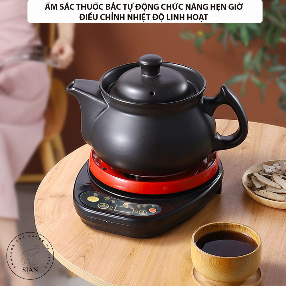 Ấm sắc thuốc bằng điện 3.5L điều khiển th&ocirc;ng minh si&ecirc;u sắc thuốc tự động, đa năng, hẹn giờ, ủ ấm, nồi nấu ch&aacute;o, hầm canh Hot
