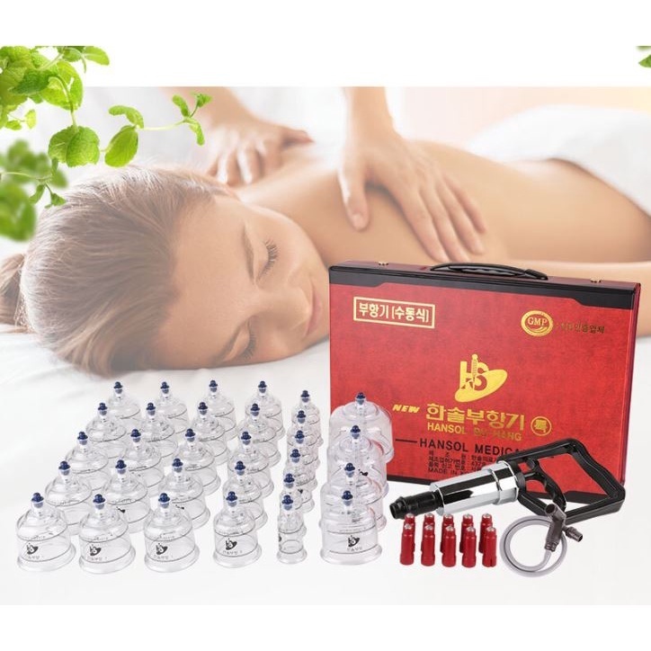  30 Cốc Gi&aacute;c Hơi Trị Liệu Cường Lực Cơ Thể Khỏe Mạnh  H&agrave;n Quốc  Cao Cấp