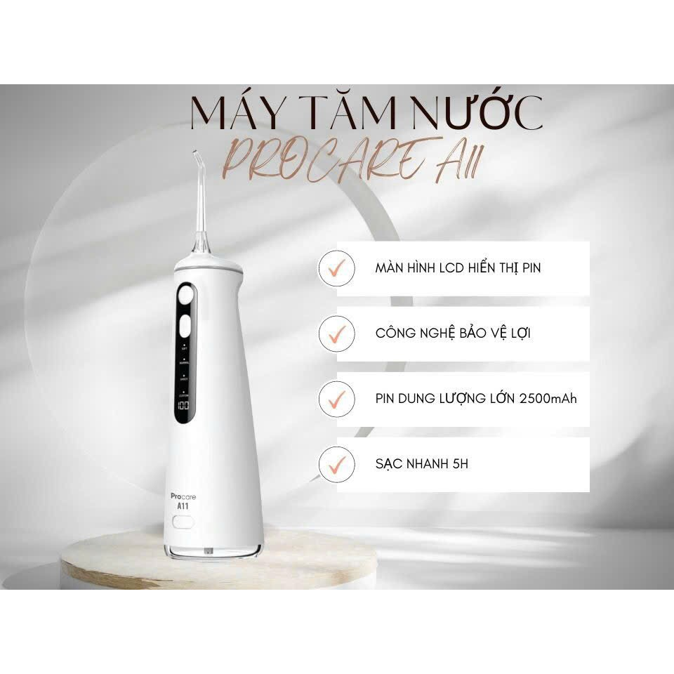 M&aacute;y tăm nước Procare A11 L&agrave;m sạch s&acirc;u C&ocirc;ng nghệ mới CAO CẤP