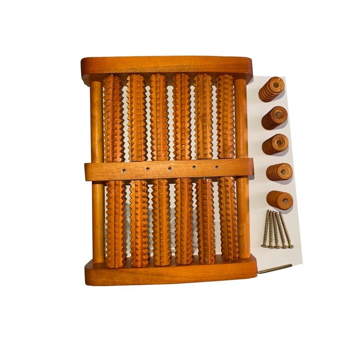 B&agrave;n Lăn Ch&acirc;n Gỗ  CAO CẤP Massage 6 H&agrave;ng Th&ocirc;ng Huyết Matxa Ch&acirc;n, Thư Gi&atilde;n Tinh Th&acirc;n Hot