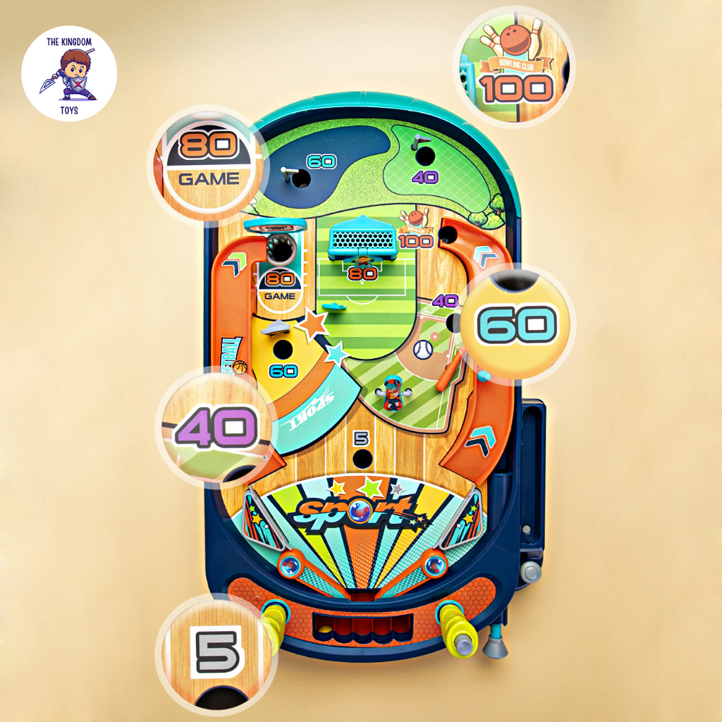 Đồ Chơi M&aacute;y Bắn B&oacute;ng Pinball Mini M&ocirc; H&igrave;nh S&acirc;n Chơi Thể Thao Đa Năng B&oacute;ng Đ&aacute; Hot