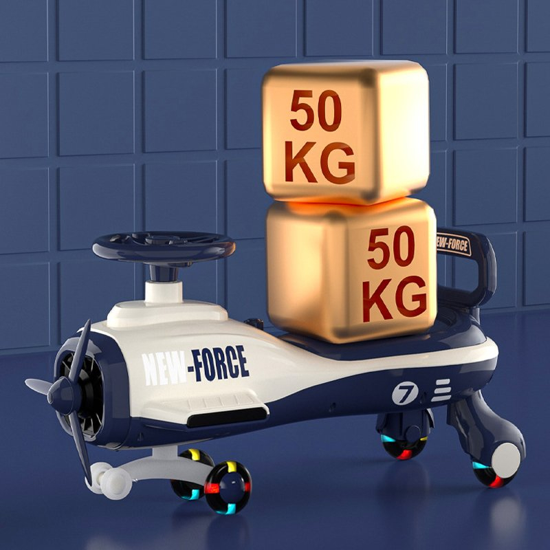 Xe lắc cho b&eacute; 1-3 tuổi xe ch&ograve;i ch&acirc;n thăng bằng m&ocirc; h&igrave;nh m&aacute;y bay c&oacute; nhạc chịu được trọng lượng 100kg