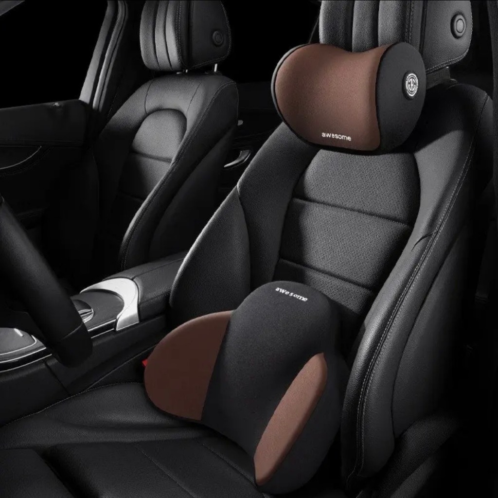 Gối tựa &ocirc; t&ocirc; cao su non + vỏ cotton tho&aacute;ng kh&iacute; si&ecirc;u đ&agrave;n hồi Hot
