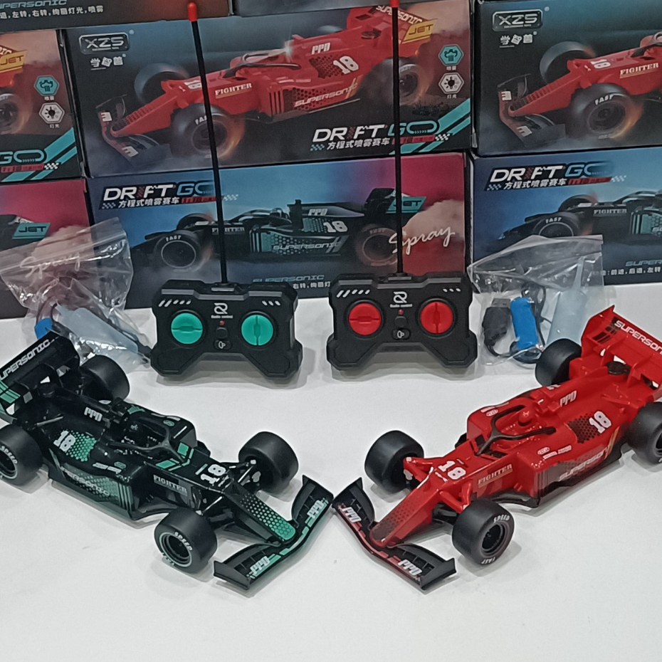 Xe Đua F1 Chạy Tốc Độ Nhanh Phun Kh&oacute;i, Sử Dụng Pin Sạc, Shop Tặng K&egrave;m Đầy Đủ Hot