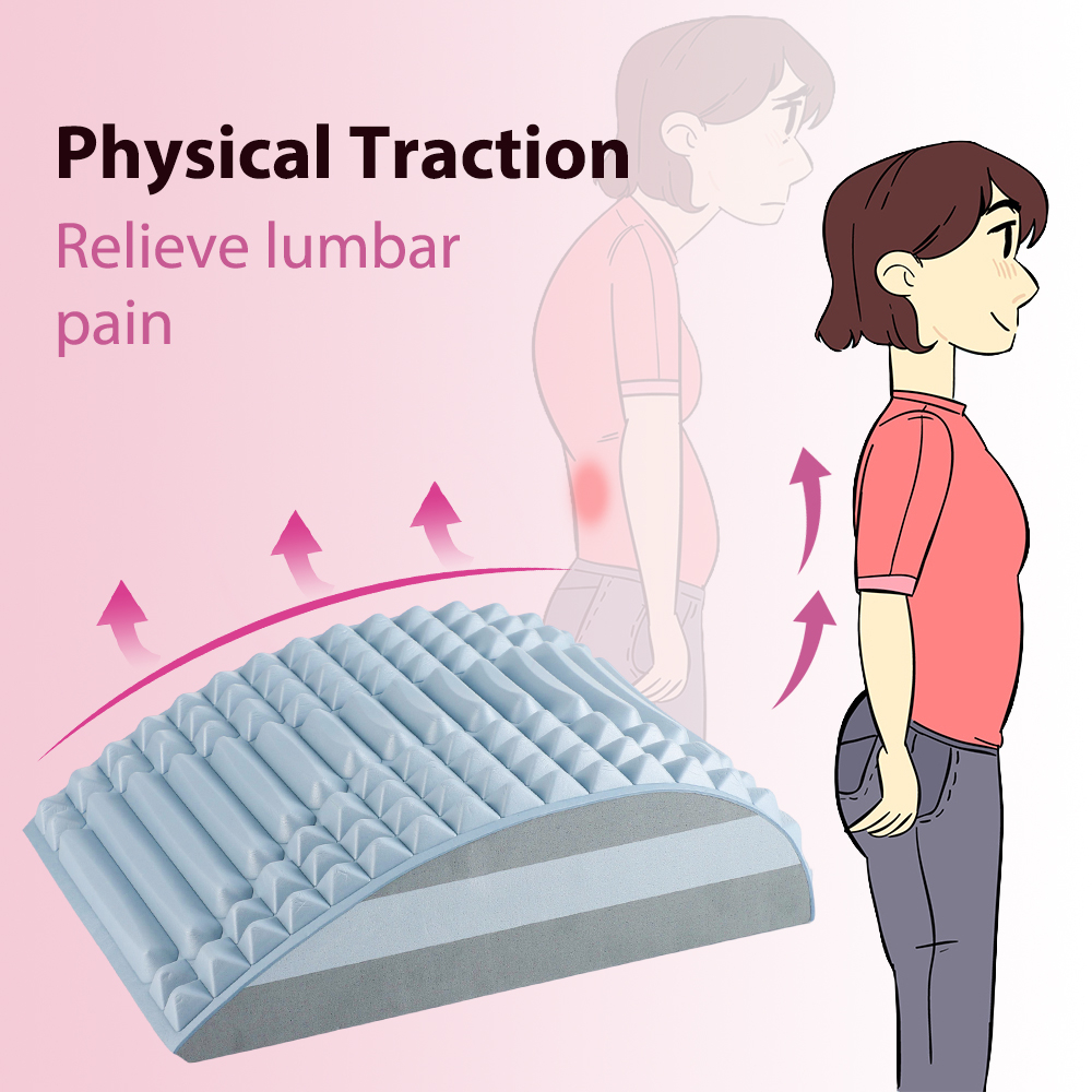 Hailicare Gối K&eacute;o Căng Lưng Giảm Đau Thắt Lưng Hỗ Trợ Đĩa herniated, Giảm Đau Ciatica, Chỉnh Sửa Cột Sống Cổ, Đau Cổ D&agrave;i Hot