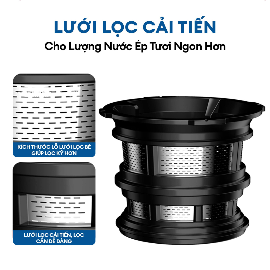 M&aacute;y &eacute;p chậm Gilux GLT30 c&ocirc;ng suất 200W &eacute;p tr&aacute;i c&acirc;y nguy&ecirc;n quả dễ th&aacute;o lắp vệ sinh Hot