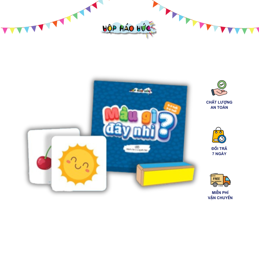 Hộp H&aacute;o Hức Mảnh vườn sắc m&agrave;u cho b&eacute; 0-3 tuổi, gồm 3 s&aacute;ch thiếu nhi v&agrave; tr&ograve; chơi M&agrave;u g&igrave; đ&acirc;y nhỉ? Hot