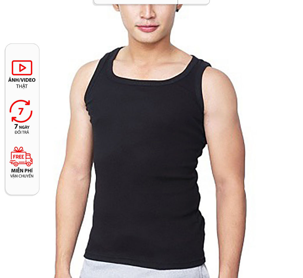&Aacute;O 3 LỖ NAM Cổ Vu&ocirc;ng Thun body from &ocirc;m d&aacute;ng chuẩn Cao Cấp