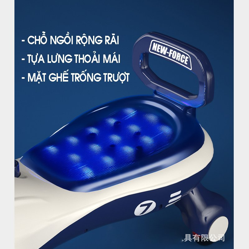 Xe lắc cho b&eacute; 1-3 tuổi xe ch&ograve;i ch&acirc;n thăng bằng m&ocirc; h&igrave;nh m&aacute;y bay c&oacute; nhạc chịu được trọng lượng 100kg