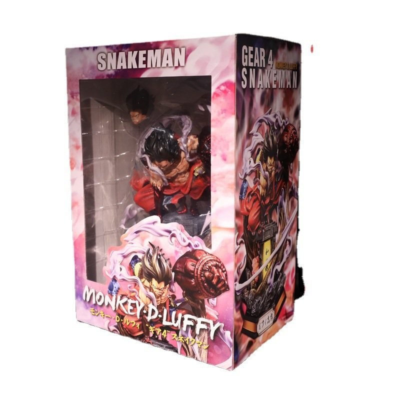 M&ocirc; H&igrave;nh Cao Cấp Monkey D Luffy Gear 4 Wano Ngồi Trụ Đ&egrave;n Cao 26cm Cao Cấp