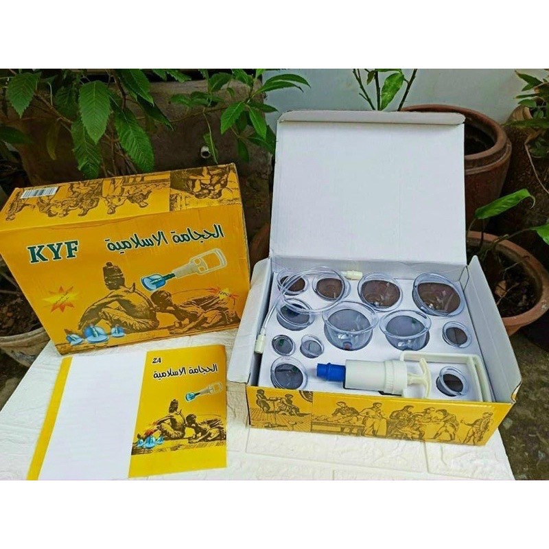 Bộ Gi&aacute;c Hơi 12 Cốc Kh&ocirc;ng D&ugrave;ng Lửa C&oacute; D&acirc;y Nối Hot