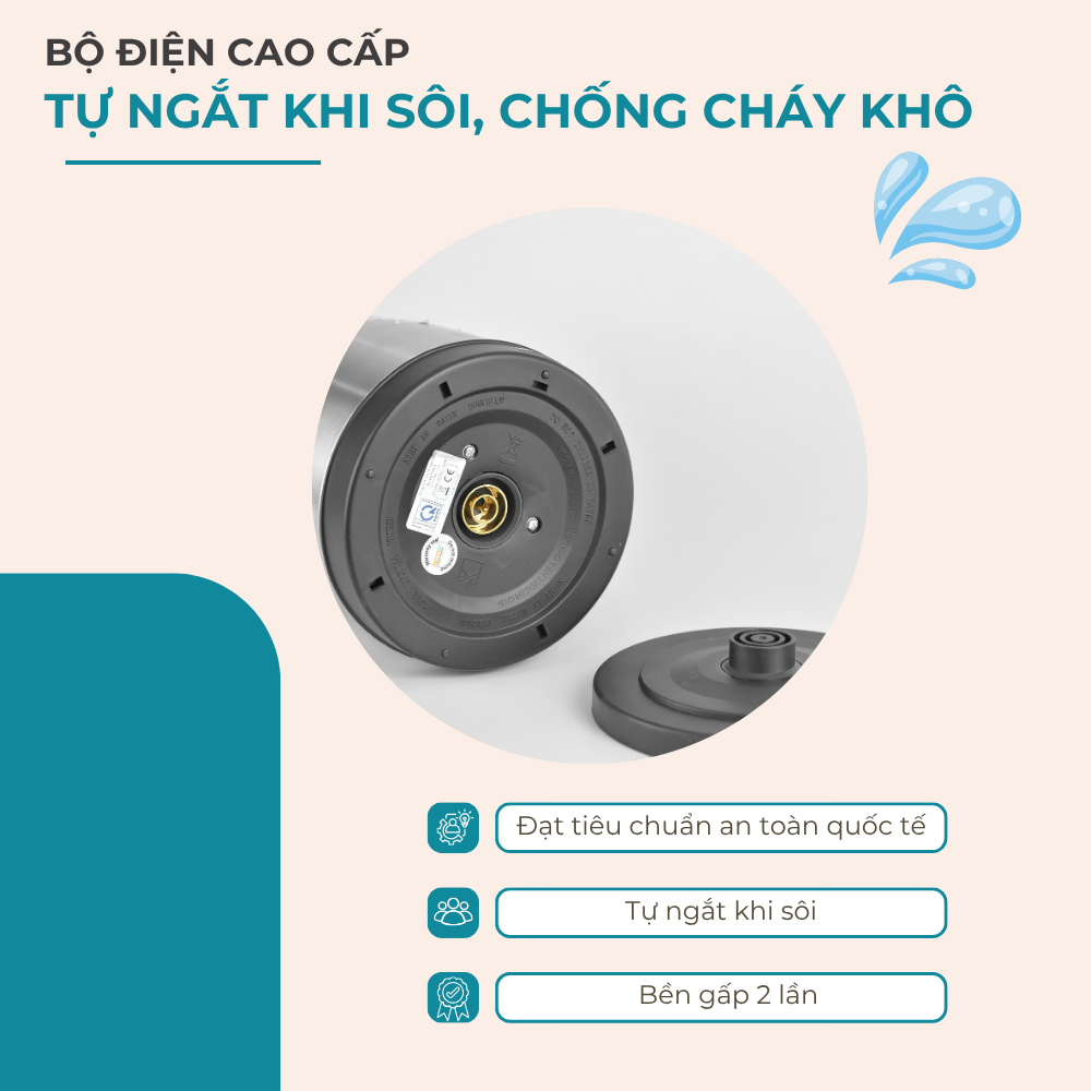 Ấm si&ecirc;u tốc Bennix BN-205EK Dung t&iacute;ch 2.5L Hot