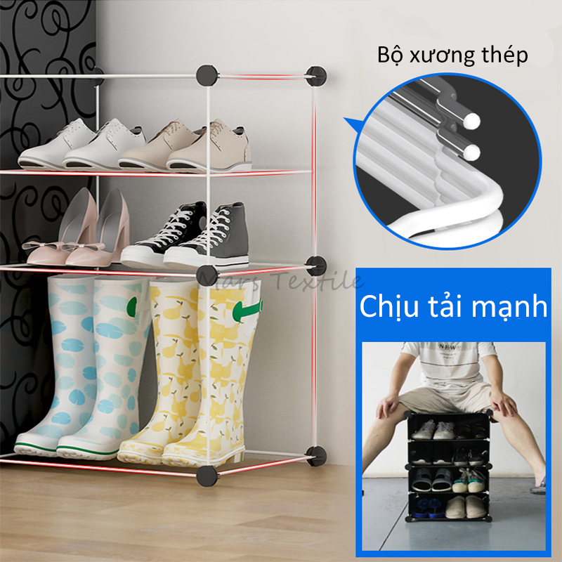 Tủ Gi&agrave;y,Kệ Gi&agrave;y Lắp Gh&eacute;p Đa Năng Hoạt h&igrave;nh Tủ nhựa PP đựng gi&agrave;y lắp gh&eacute;p Hot