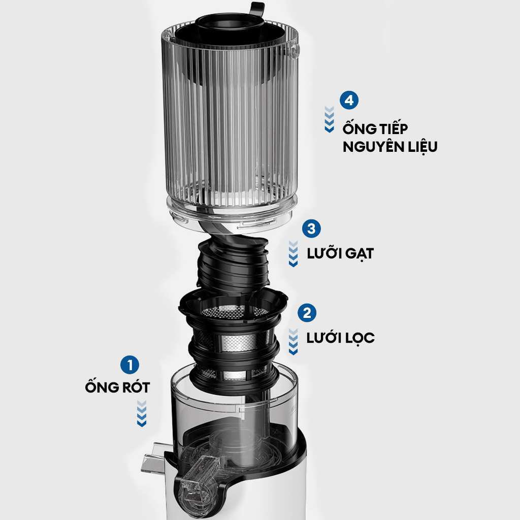 M&aacute;y &eacute;p chậm Gilux GLT30 c&ocirc;ng suất 200W &eacute;p tr&aacute;i c&acirc;y nguy&ecirc;n quả dễ th&aacute;o lắp vệ sinh Hot