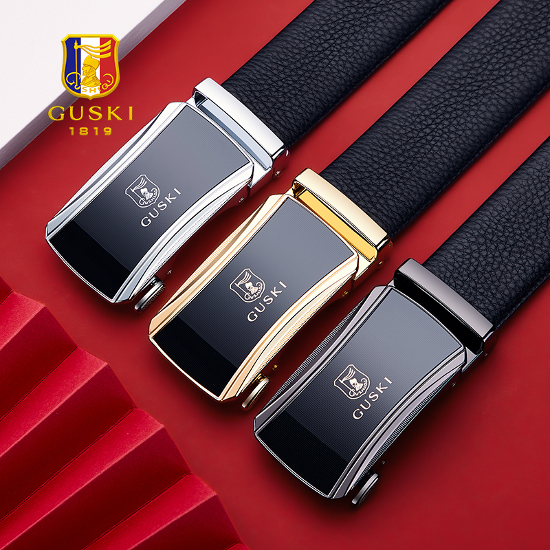 D&acirc;y Nịt Nam GUSKI Da B&ograve; Cao Cấp Si&ecirc;u Chất