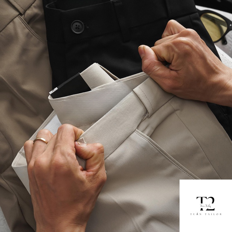 Quần &Acirc;u Nam , Quần T&acirc;y Nam Tăng Cạp Chun C&oacute; Thể Điều Chỉnh Từ 2-3cm Chất Đẹp