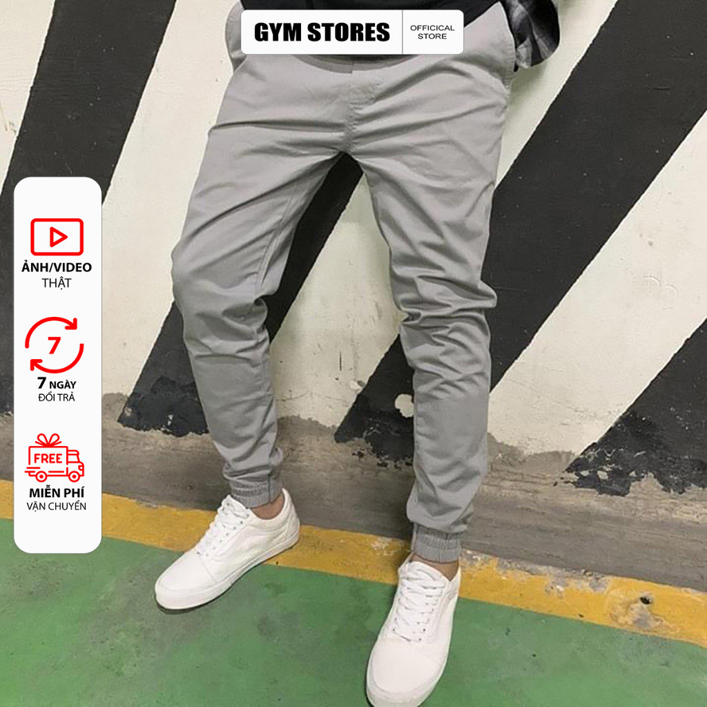 QUẦN JOGGER KAKI THỂ THAO CO GI&Atilde;N CAO CẤP GYM H&Agrave;NG XUẤT KHẨU VẢI XỊN Hot