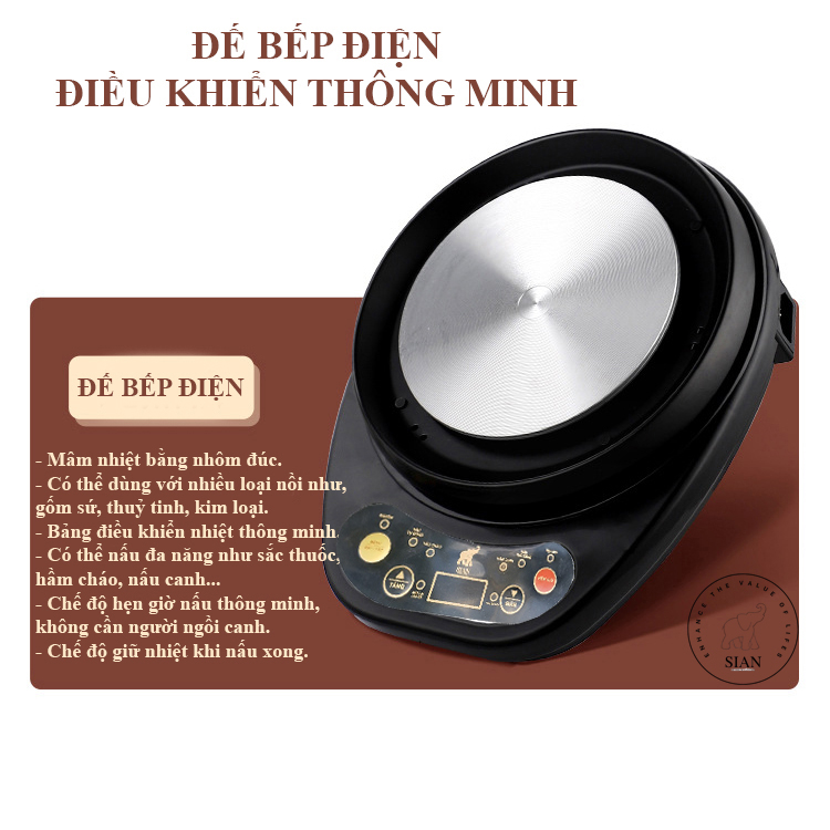 Ấm sắc thuốc bằng điện 3.5L điều khiển th&ocirc;ng minh si&ecirc;u sắc thuốc tự động, đa năng, hẹn giờ, ủ ấm, nồi nấu ch&aacute;o, hầm canh Hot