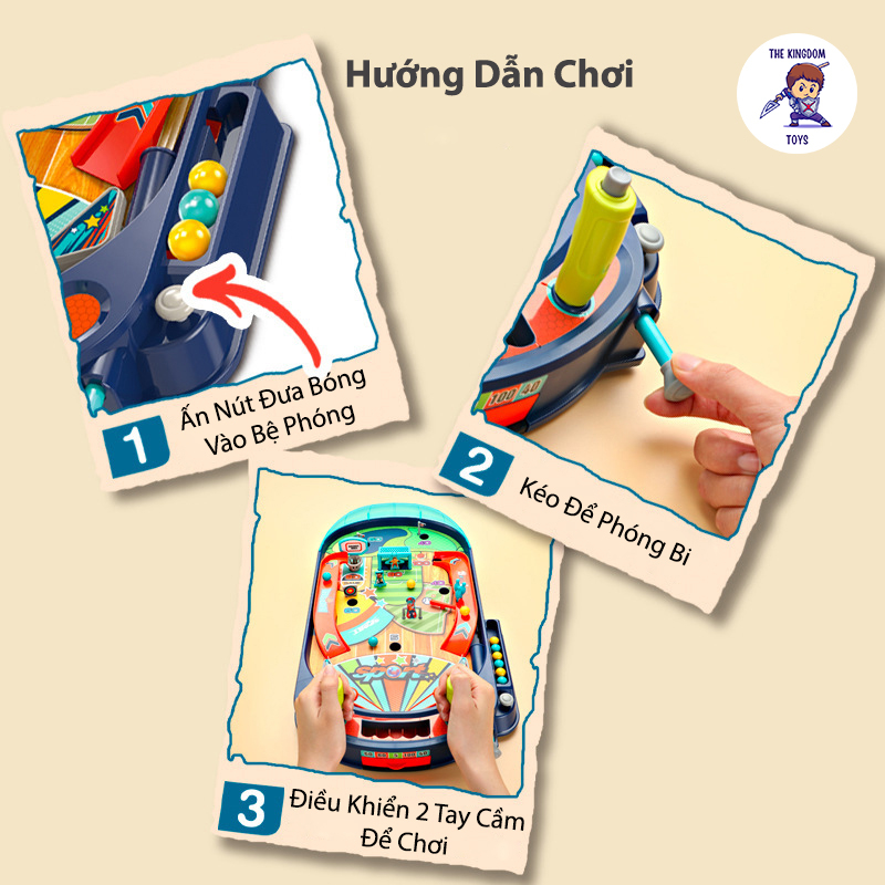 Đồ Chơi M&aacute;y Bắn B&oacute;ng Pinball Mini M&ocirc; H&igrave;nh S&acirc;n Chơi Thể Thao Đa Năng B&oacute;ng Đ&aacute; Hot