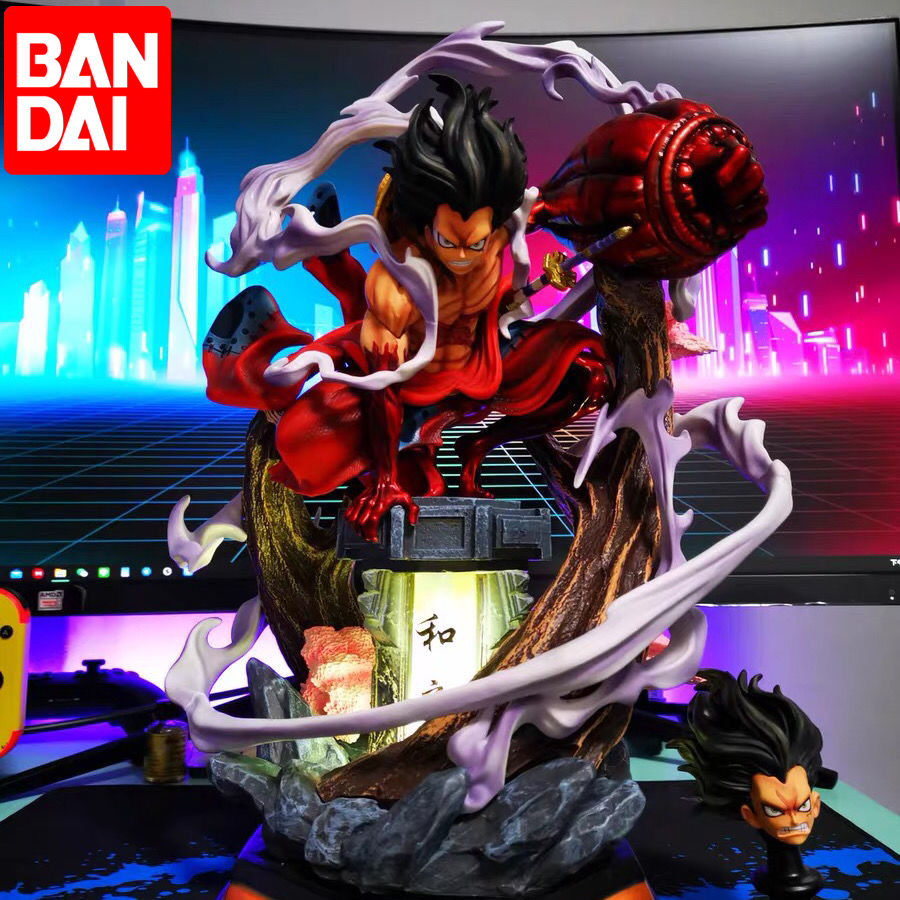 M&ocirc; H&igrave;nh Cao Cấp Monkey D Luffy Gear 4 Wano Ngồi Trụ Đ&egrave;n Cao 26cm Cao Cấp
