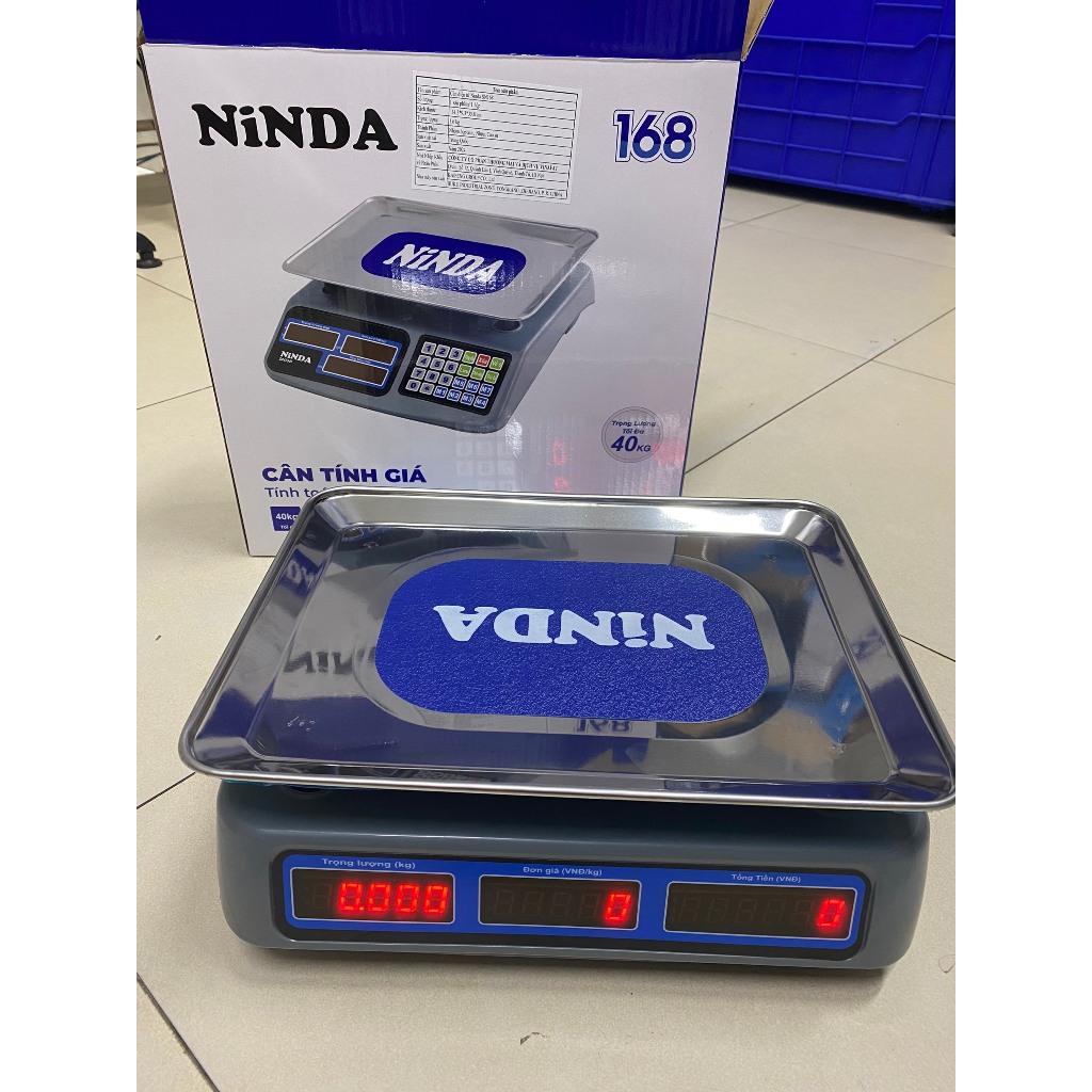 C&acirc;n điện tử t&iacute;nh gi&aacute; tiền NiNDA c&acirc;n tối đa 40kg/5g b&aacute;n h&agrave;ng si&ecirc;u thị, tạp h&oacute;a CAO CẤP