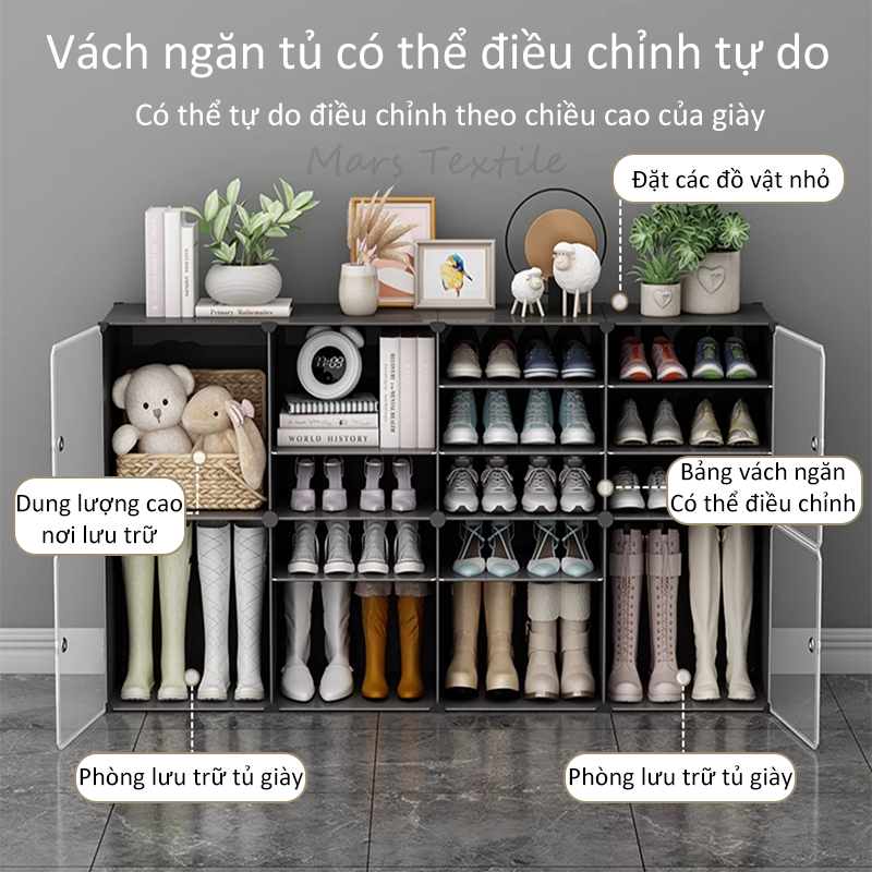 Tủ Gi&agrave;y,Kệ Gi&agrave;y Lắp Gh&eacute;p Đa Năng Hoạt h&igrave;nh Tủ nhựa PP đựng gi&agrave;y lắp gh&eacute;p Hot