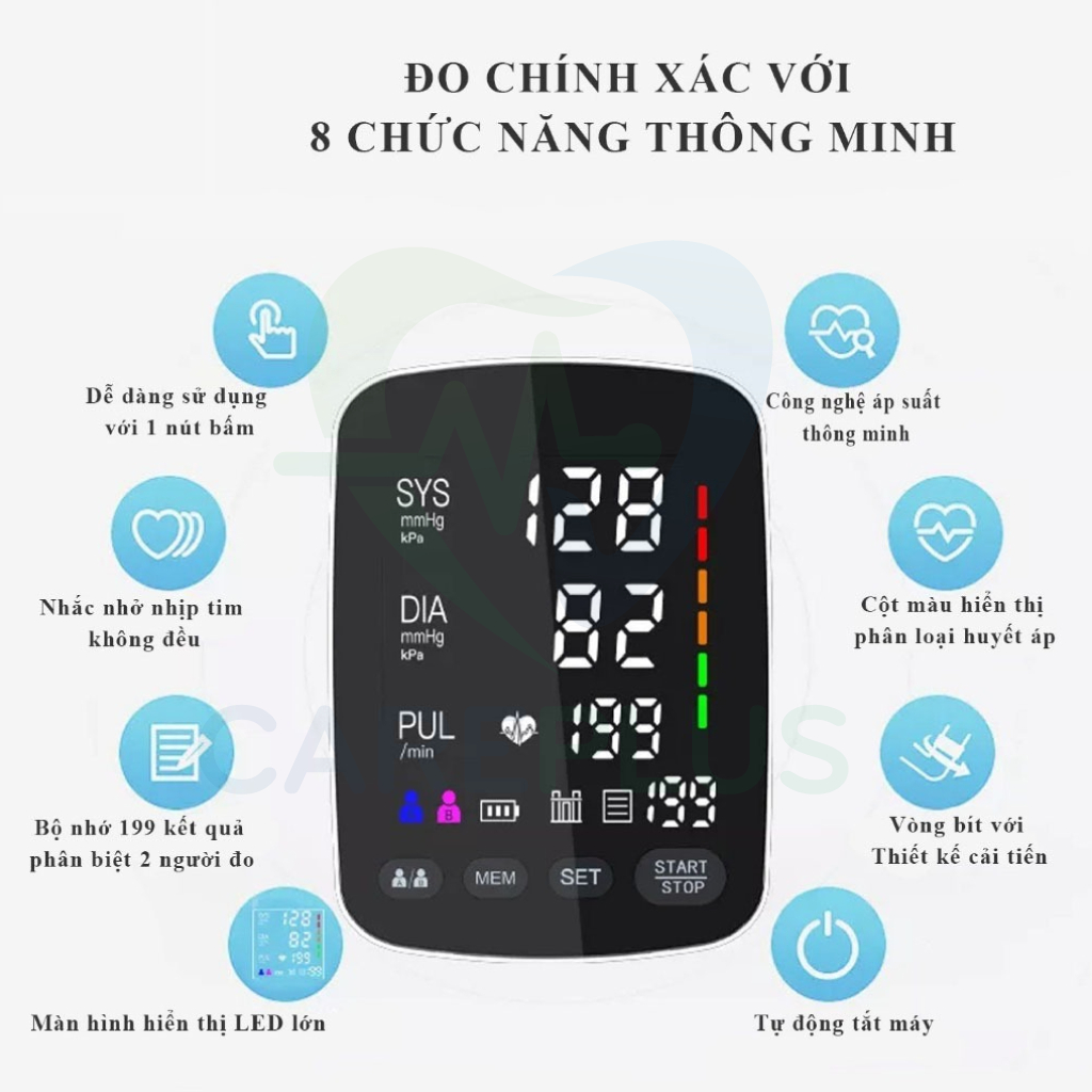 M&aacute;y Đo Huyết &Aacute;p Bắp Tay Tự Động ALPHAMED U82RH: Đo nhanh, chính xác và dễ sử dụng, sạc USB tiện lợi hot