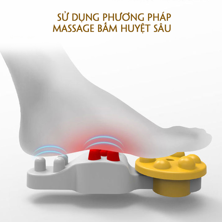 M&aacute;y massage ch&acirc;n cao cấp 4D c&oacute; điều khiển từ xa, Bồn, M&aacute;y, Chậu m&aacute;t xa xoa b&oacute;p đa năng