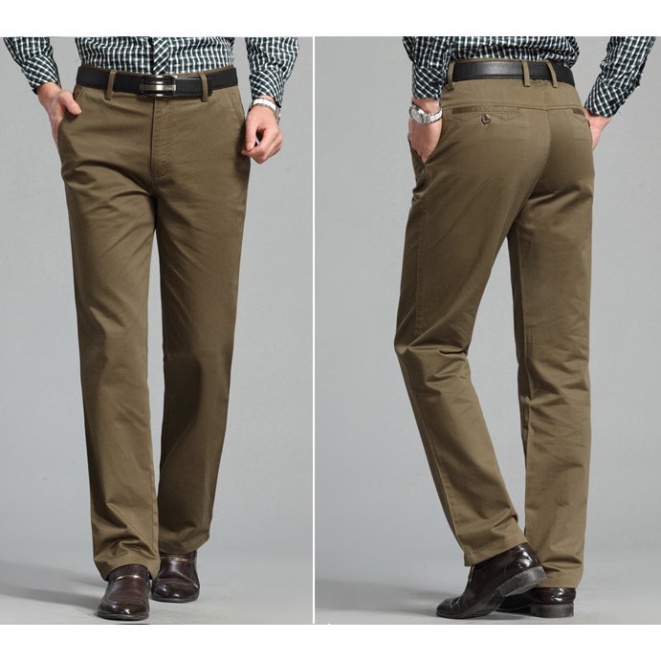 Quần kaki nam trung ni&ecirc;n cao cấp Hot