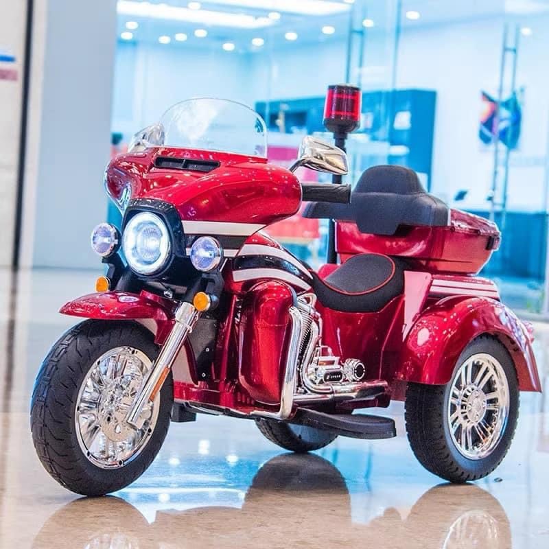 Xe M&aacute;y Điện Cảnh S&aacute;t POLICE SMT 111 C&oacute; C&ograve;i H&uacute;,Kh&oacute;a Điện, Bộ Đ&agrave;m, Nệm Ghế Da, 2 Động Cơ