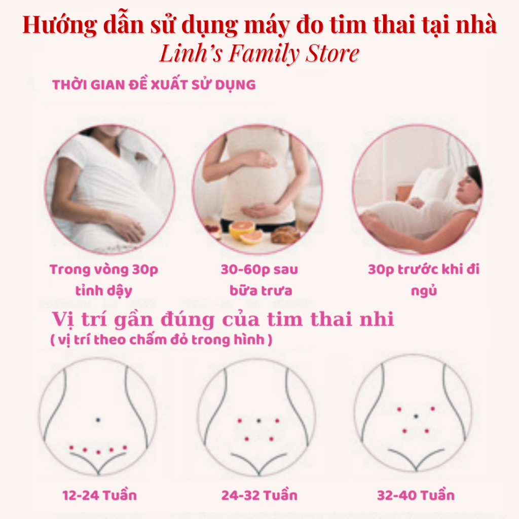 M&aacute;y đo nghe tim thai tại nh&agrave; Doppler tặng k&egrave;m gel Hot