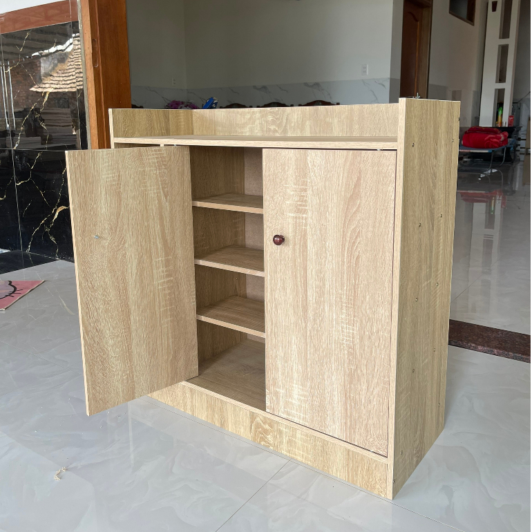 Tủ Gi&agrave;y Gỗ Th&ocirc;ng Minh Hiện Đại Kệ Gi&agrave;y Kệ Gỗ Chất Liệu MDF Cao Cấp