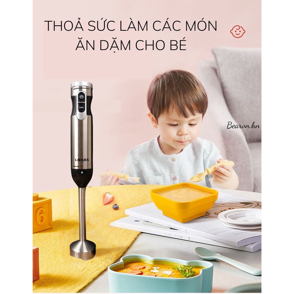 Bộ M&aacute;y Xay Cầm Tay Đa Năng 5 in 1 H&Agrave;N QUỐC LOHAS LS-328 Cao Cấp