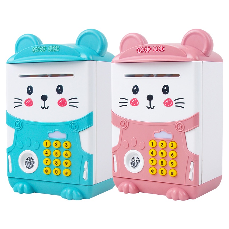 K&eacute;t Sắt Mini Cho B&eacute; C&oacute; Kho&aacute; Điện Tử Th&ocirc;ng Minh, R&uacute;t Tiền Tự Động D&agrave;nh Cho B&eacute; Hot