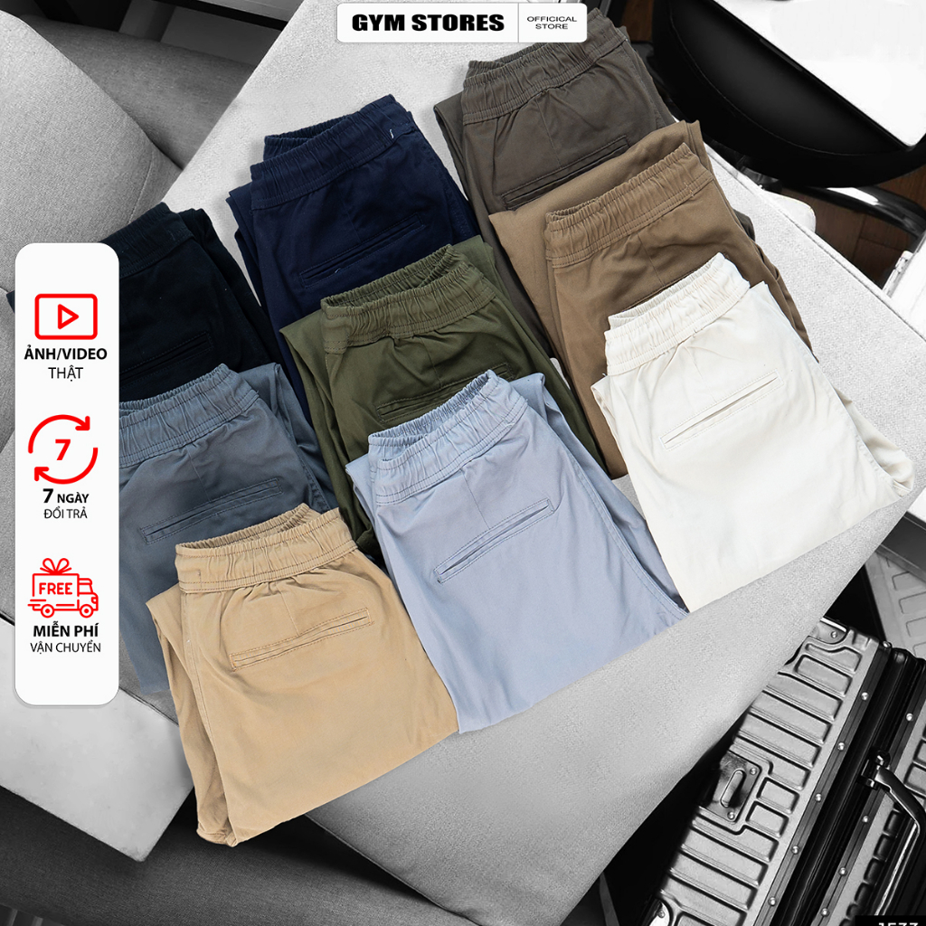 QUẦN JOGGER KAKI THỂ THAO CO GI&Atilde;N CAO CẤP GYM H&Agrave;NG XUẤT KHẨU VẢI XỊN Hot