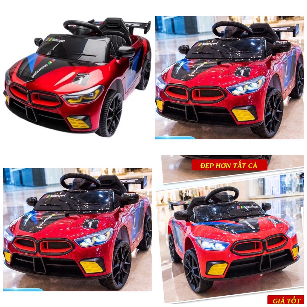 &Ocirc; t&ocirc; trẻ em tự l&aacute;i v&agrave; điều khiển từ xa kiểu d&aacute;ng sport WMT 808 Hot
