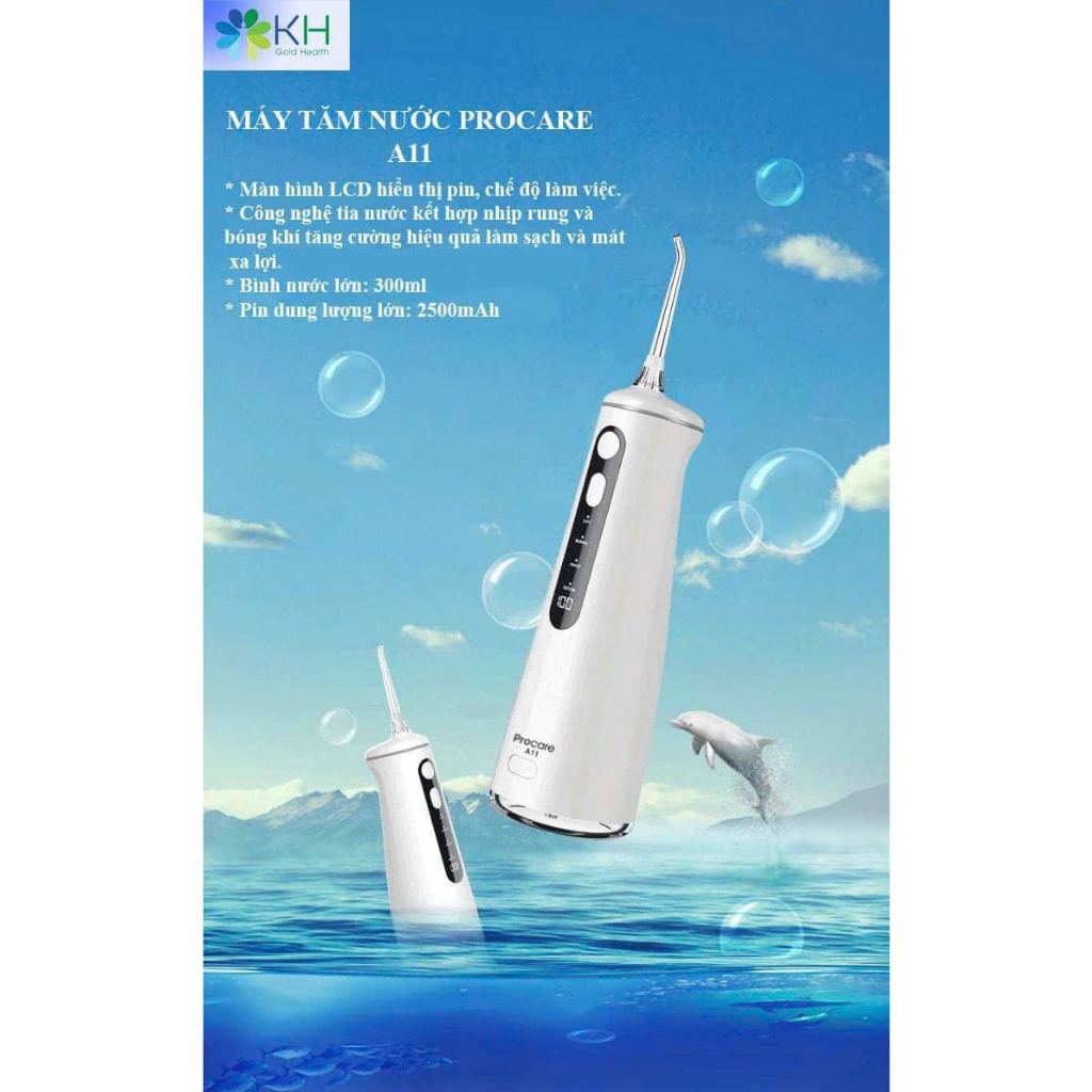 M&aacute;y tăm nước Procare A11 L&agrave;m sạch s&acirc;u C&ocirc;ng nghệ mới CAO CẤP