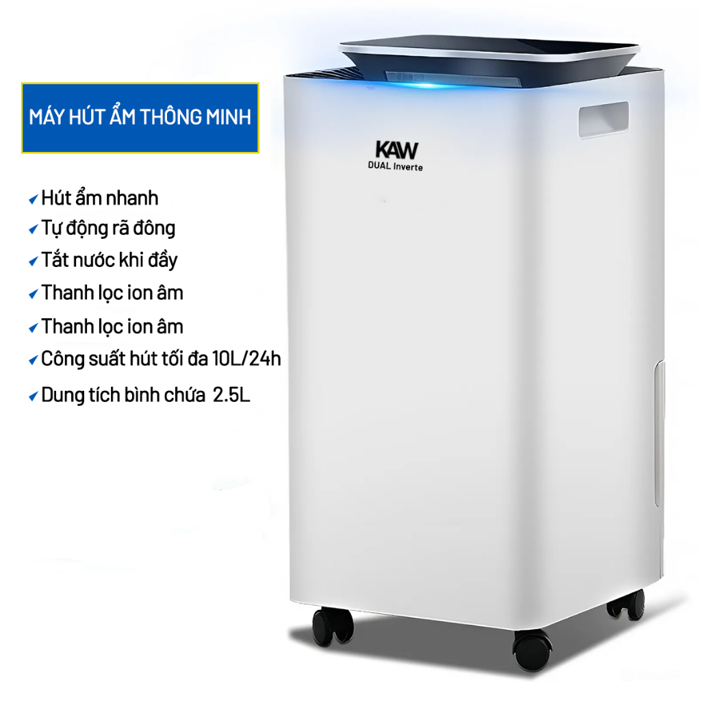 M&aacute;y H&uacute;t Ẩm Lọc Kh&ocirc;ng Kh&iacute; KAW K4L, C&ocirc;ng Suất Cao, H&uacute;t Ẩm Tủ Quần &Aacute;o, Văn Ph&ograve;ng, Nh&agrave; Cửa Hot