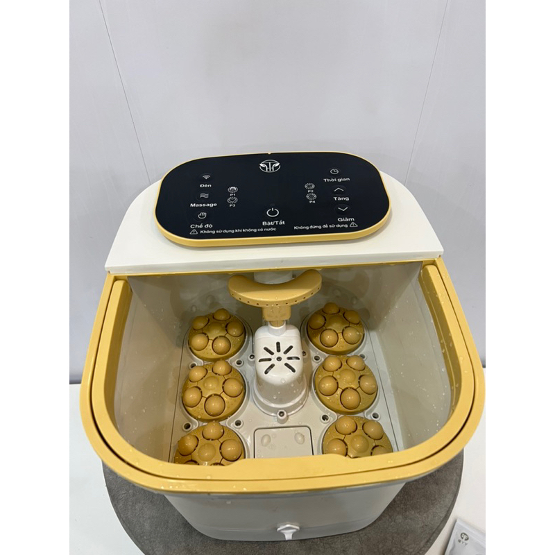 Bồn Ng&acirc;m Ch&acirc;n Massa Tự Động Cao Cấp C&oacute; Đ&egrave;n Hồng Ngoại V&ograve;i Phun Nước Full Chức Năng