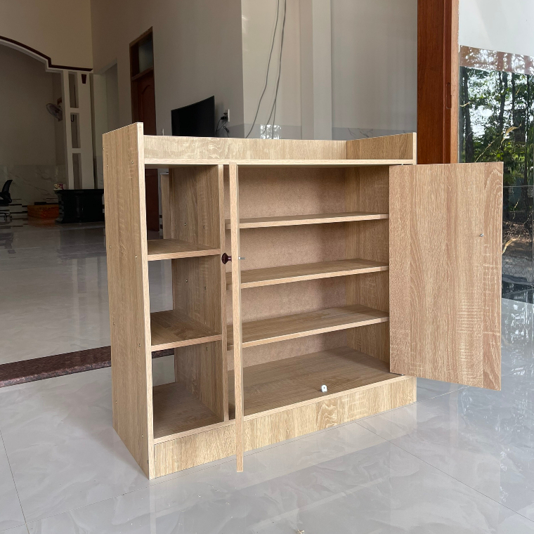 Tủ Gi&agrave;y Gỗ Th&ocirc;ng Minh Hiện Đại Kệ Gi&agrave;y Kệ Gỗ Chất Liệu MDF Cao Cấp