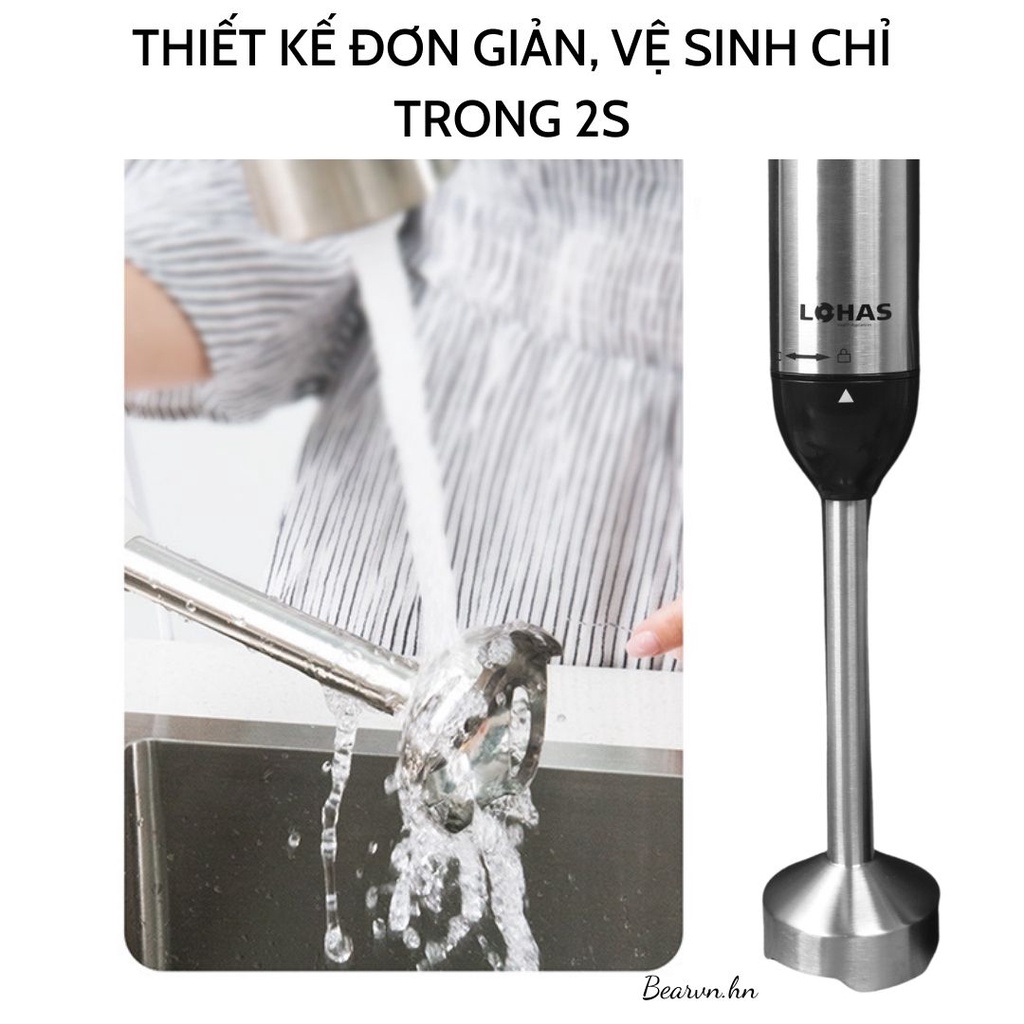 Bộ M&aacute;y Xay Cầm Tay Đa Năng 5 in 1 H&Agrave;N QUỐC LOHAS LS-328 Cao Cấp