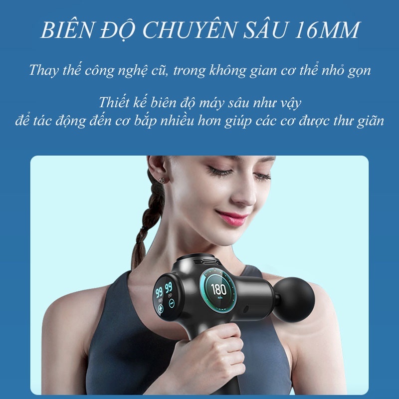 M&aacute;y massage to&agrave;n th&acirc;n F5 8 đầu v&agrave; 99 cấp độ Cao Cấp