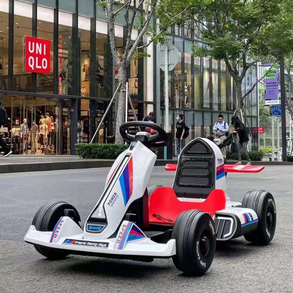 &Ocirc; T&ocirc; Điện Xe Đua F1 Kart 8 Cho B&eacute; Tự L&aacute;i V&agrave; Điều Khiển Xa 2 Động Cơ Cao Cấp