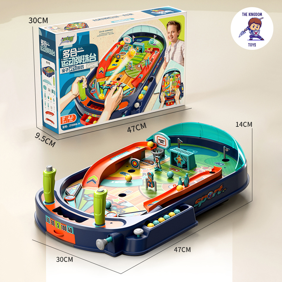 Đồ Chơi M&aacute;y Bắn B&oacute;ng Pinball Mini M&ocirc; H&igrave;nh S&acirc;n Chơi Thể Thao Đa Năng B&oacute;ng Đ&aacute; Hot